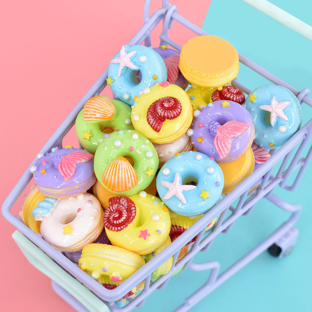 Mix Mini Doughnuts Cute Resin Mini Charms for DIY