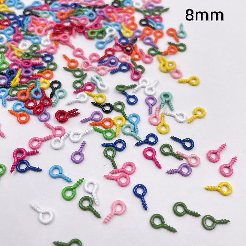 MIni 8MM Craft Screw Eyepins Eyelets For Resin And Beads