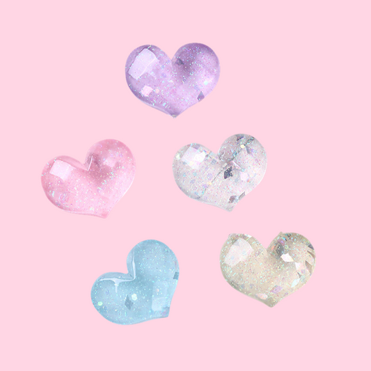 Mini Glitter Heat Charms