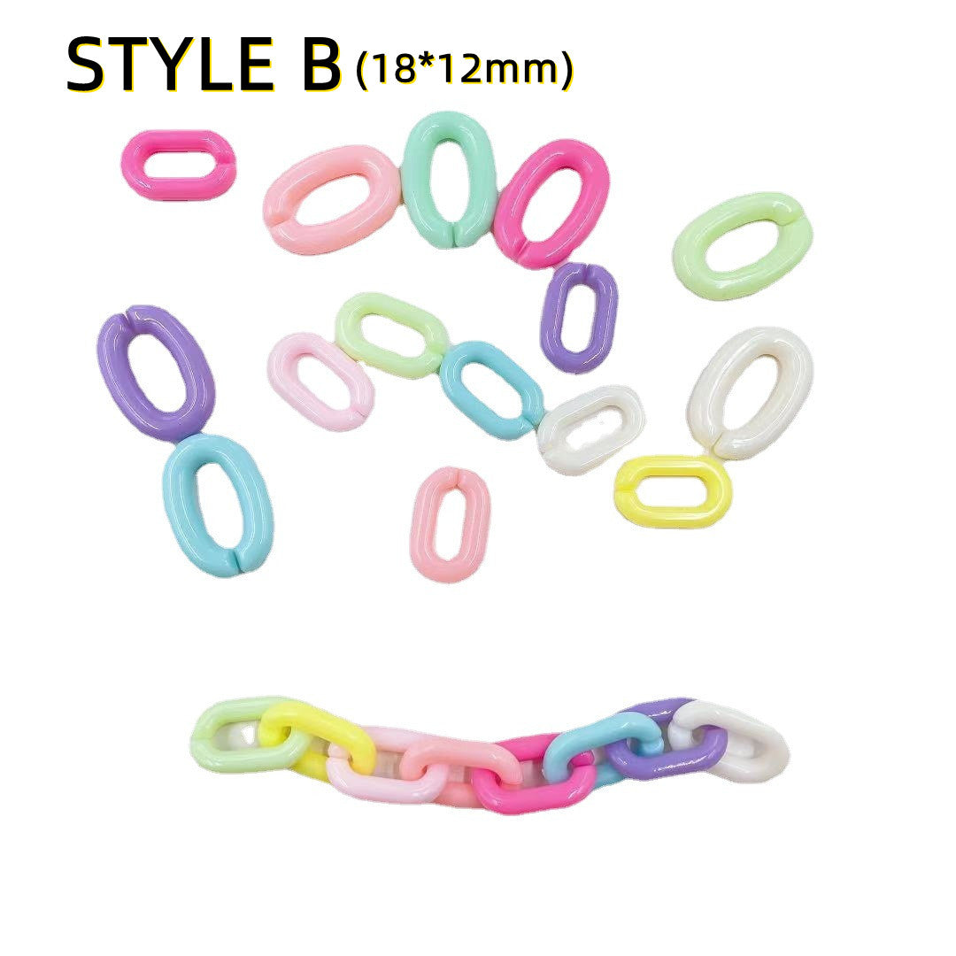 Acrylic U-Shaped Chain Accessories DIY KEYCHAIN Accessories