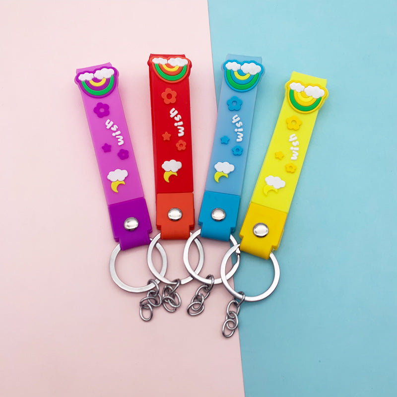 Keychain Straps Pvc key Accessory